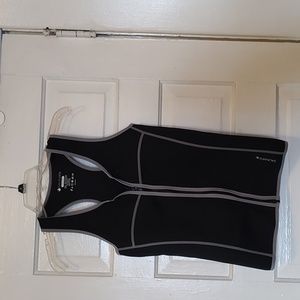 SaunaFX M Blk Women's Slimming Neoprene Sauna Vest with Microban Antimicrobial